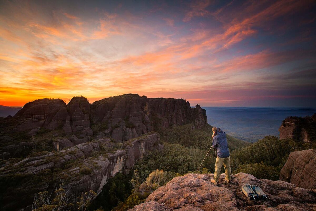 Ben Norsa shooting in the Budawang National Park, Australia