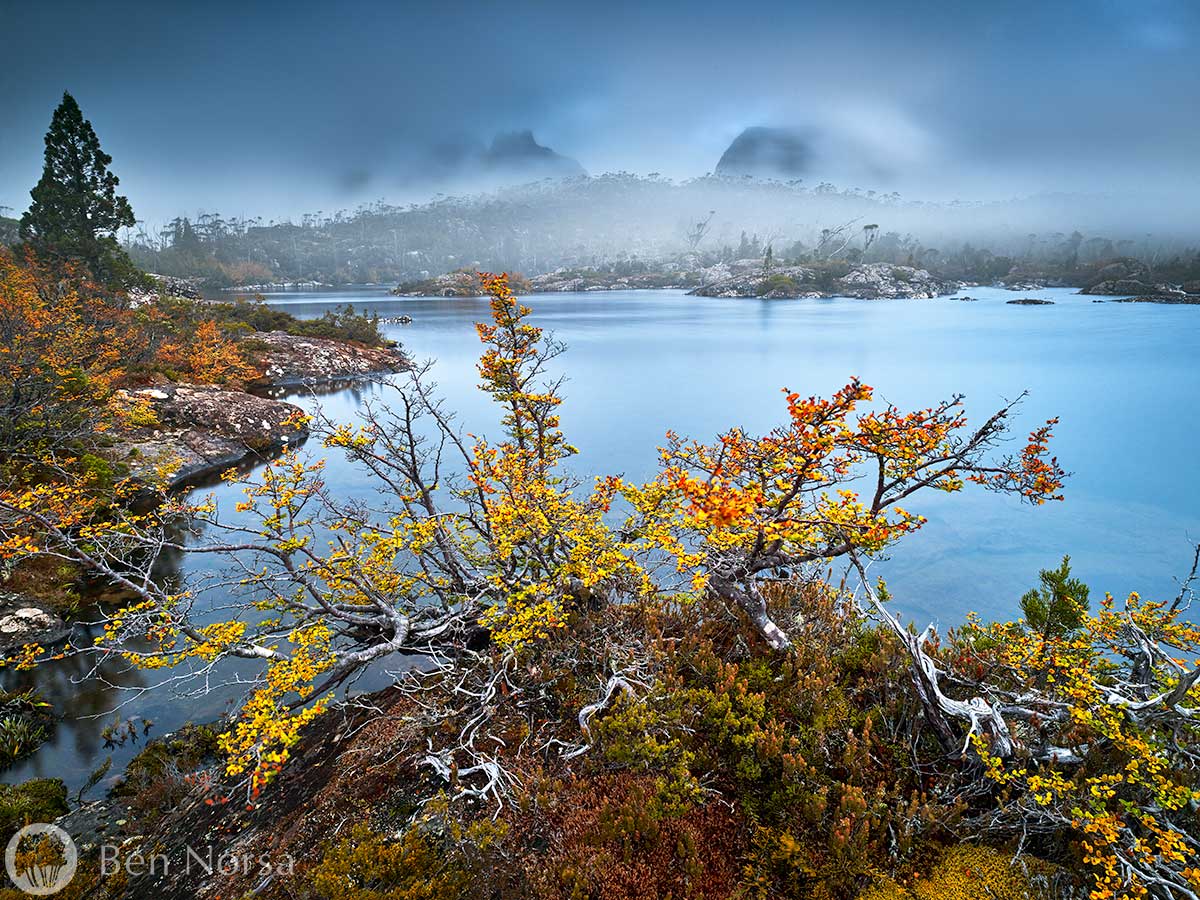 Landscape photographic print of Lake Elysia, Tasmania