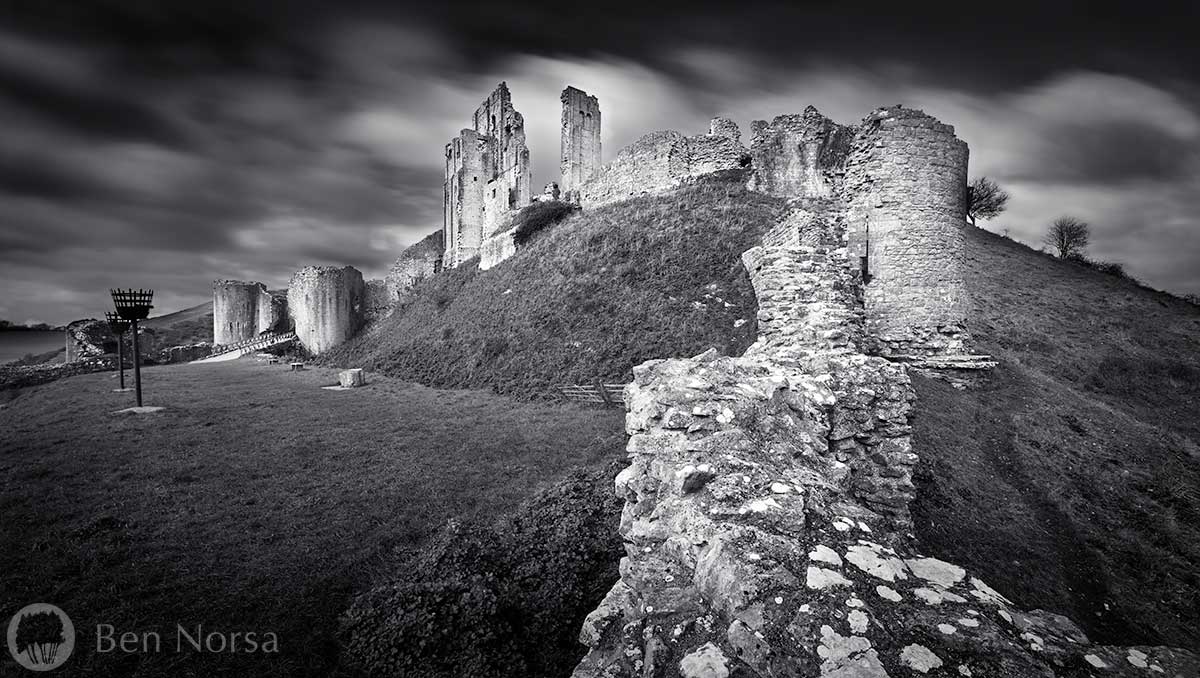 Landscape photographic print of Corfe Castle