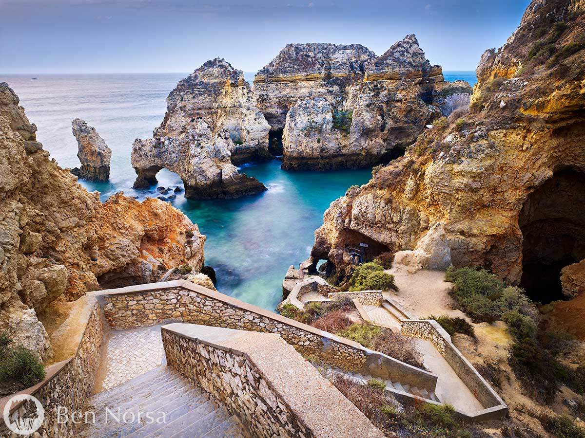 Landscape photographic print of Lagos Steps - Algarve, Portugal