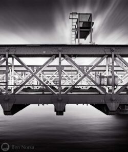Landscape photographic print of Embankment Bridge, London