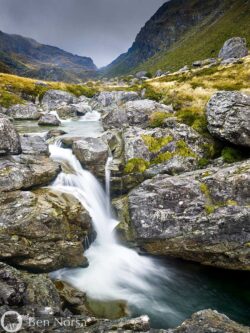 Landscape photographic print of Routeburn Falls, The Routeburn Track, NZ