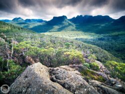 Landscape photographic print of The Ducange Range from The Travellers Range-Tasmania