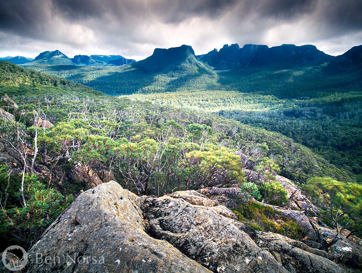 Fine art photographic print of The Ducange Range from The Travellers Range-Tasmania