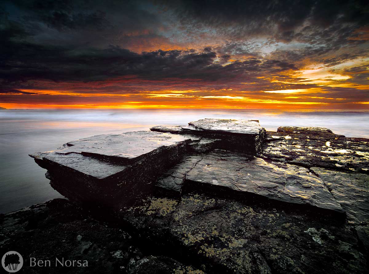Landscape photographic print of Sunrise - Turrimetta Beach, Sydney
