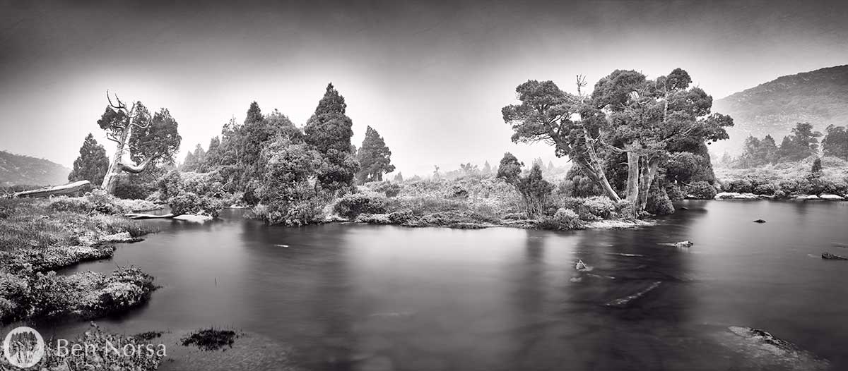 Landscape photographic print of Pine Lake, Tasmania