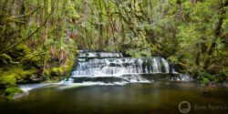 Landscape photographic print of Cephissus Falls, Pine Valley, Tasmania