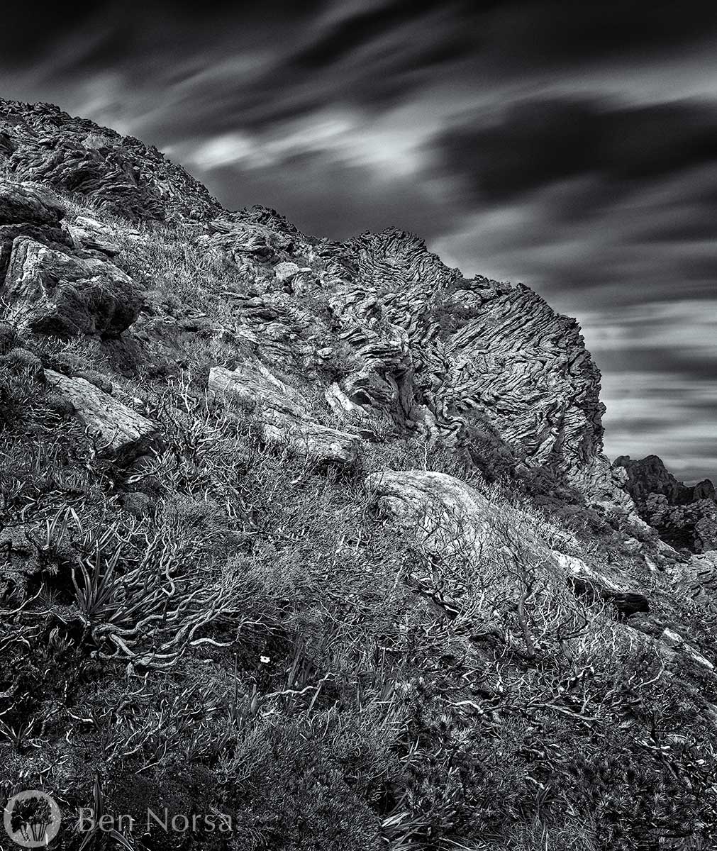 Landscape photographic print of South West Tasmania, The Western Arthur Range landscape sculpture